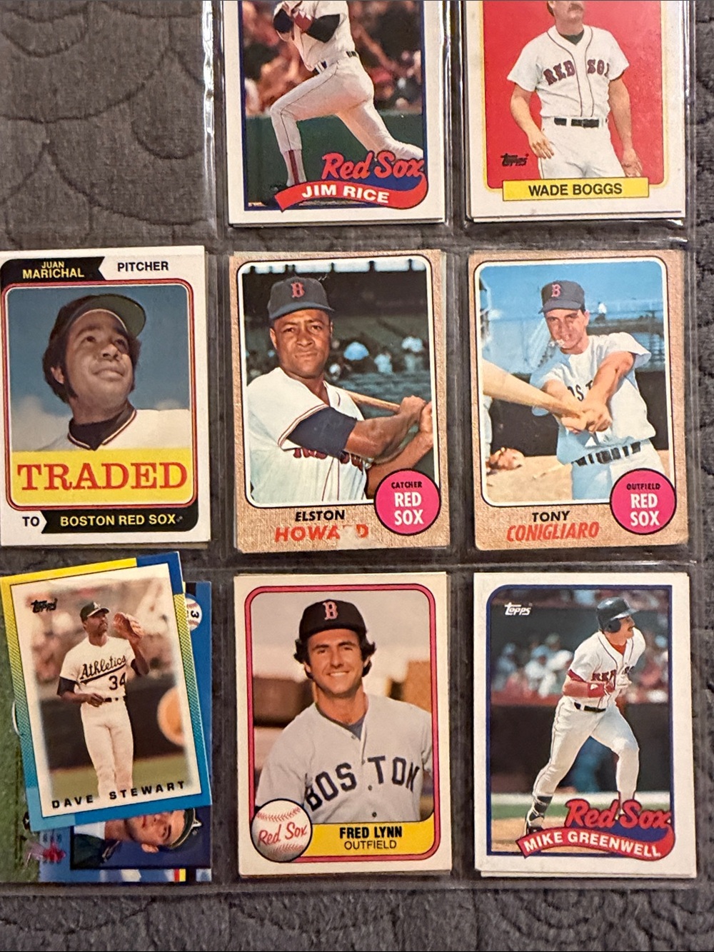 Vintage Boston Red Sox Baseball Card Collection - Multi-Color Set